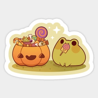 Trick or treat froggie Sticker